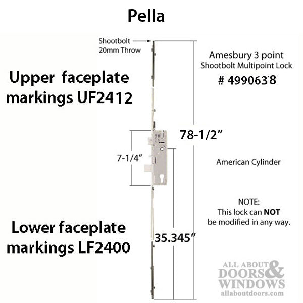 Shootbolt Version 45/92 American 35.345 HH, 78-1/2 inch length - Shootbolt Version 45/92 American 35.345 HH, 78-1/2 inch length