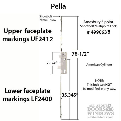 Shootbolt Version 45/92 American 35.345 HH, 78-1/2 inch length - Shootbolt Version 45/92 American 35.345 HH, 78-1/2 inch length