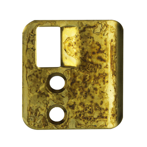Right Handed Strike Plate, PS0022R, Shootbolt.1.63 x 1.75- Brass - Right Handed Strike Plate, PS0022R, Shootbolt.1.63 x 1.75- Brass