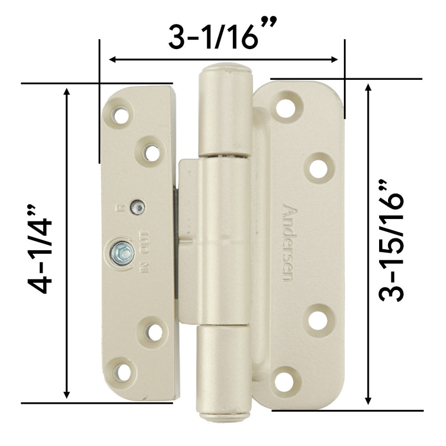 Andersen Single Hinge Right Hand For Frenchwood Doors From 2005-Present Gold Dust Hinge - Andersen Single Hinge Right Hand For Frenchwood Doors From 2005-Present Gold Dust Hinge
