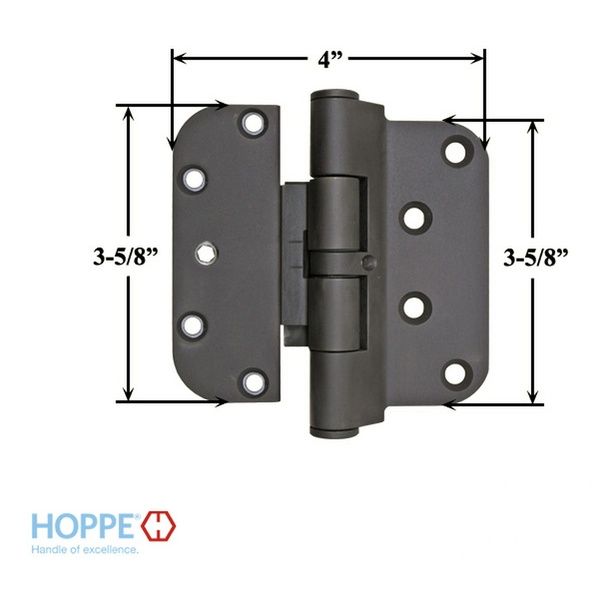 Hoppe F79, 2009 Guide Hinge, Oil Rubbed Brass - Hoppe F79, 2009 Guide Hinge, Oil Rubbed Brass