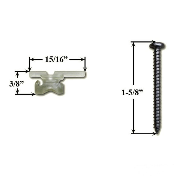 Pella Terminal Brake With Screws For Double Hung Windows - Pella Terminal Brake With Screws For Double Hung Windows
