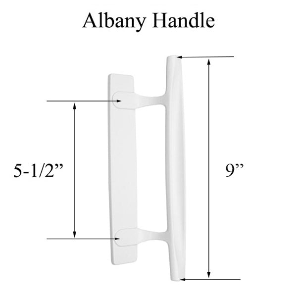 Andersen Frenchwood Sliding Door Handle Exterior Dished Style Handle White - Andersen Frenchwood Sliding Door Handle Exterior Dished Style Handle White