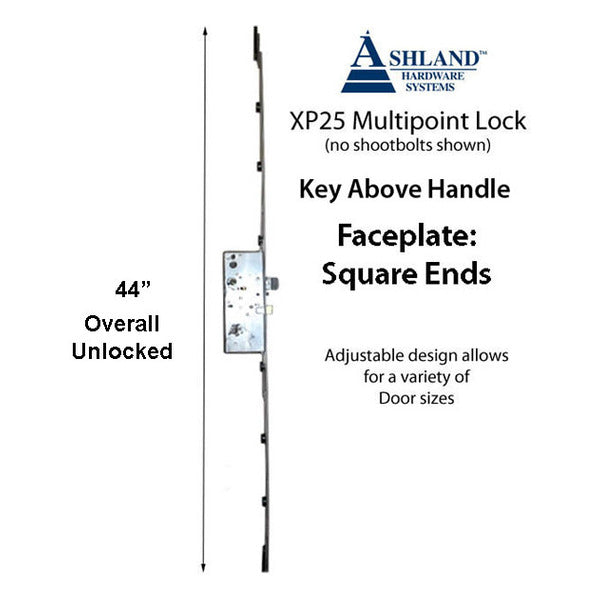 Multipoint Lock Active 3 point Shootbolt 60mm Backset 20mm Faceplate - Multipoint Lock Active 3 point Shootbolt 60mm Backset 20mm Faceplate