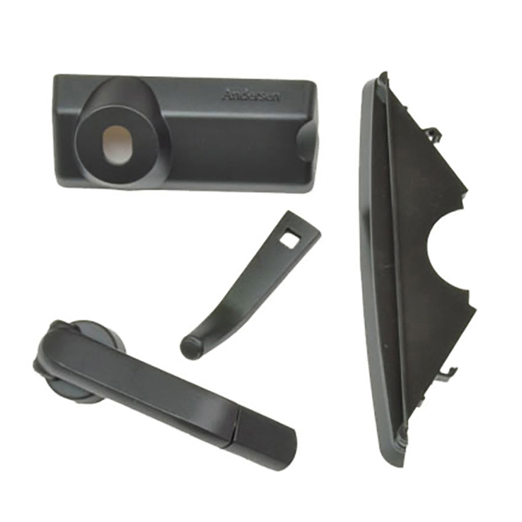 Andersen Casement Window  Handle Pack For 200 And 400 Series Windows Hardware Pack Folding Handle Contemporary Black - Andersen Casement Window  Handle Pack For 200 And 400 Series Windows Hardware Pack Folding Handle Contemporary Black