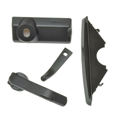 Andersen Casement Window  Handle Pack For 200 And 400 Series Windows Hardware Pack Folding Handle Contemporary Black - Andersen Casement Window  Handle Pack For 200 And 400 Series Windows Hardware Pack Folding Handle Contemporary Black