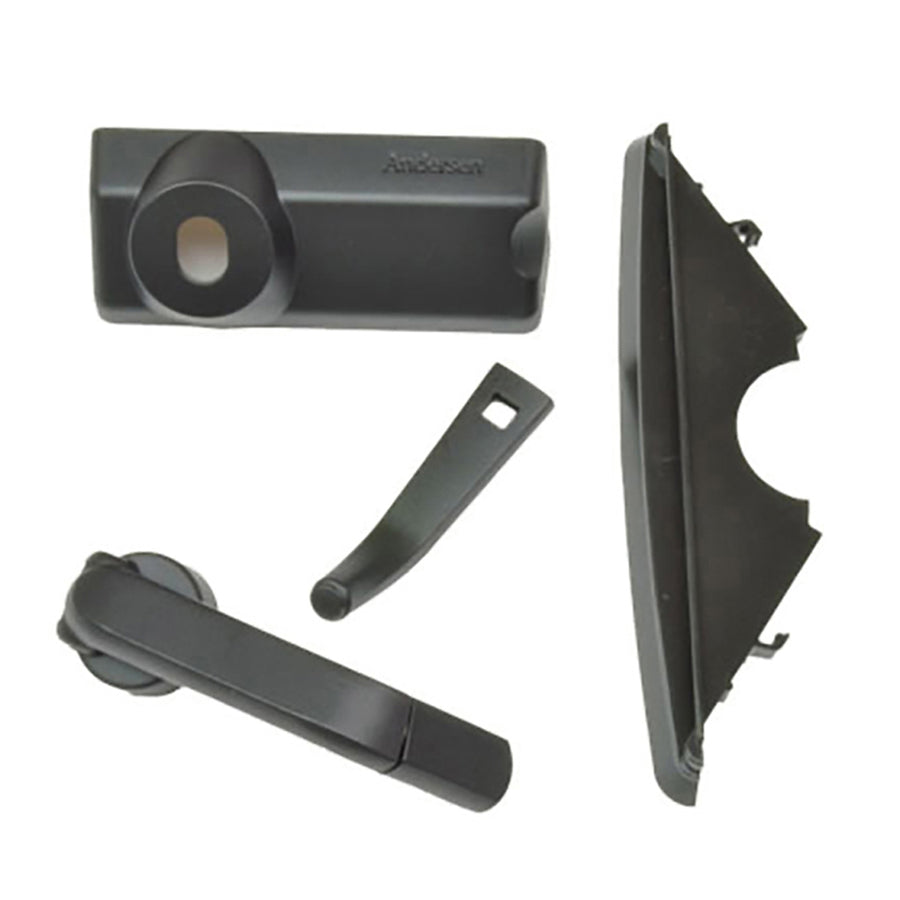 Andersen Casement Window  Handle Pack For 200 And 400 Series Windows Hardware Pack Folding Handle Contemporary Black - Andersen Casement Window  Handle Pack For 200 And 400 Series Windows Hardware Pack Folding Handle Contemporary Black