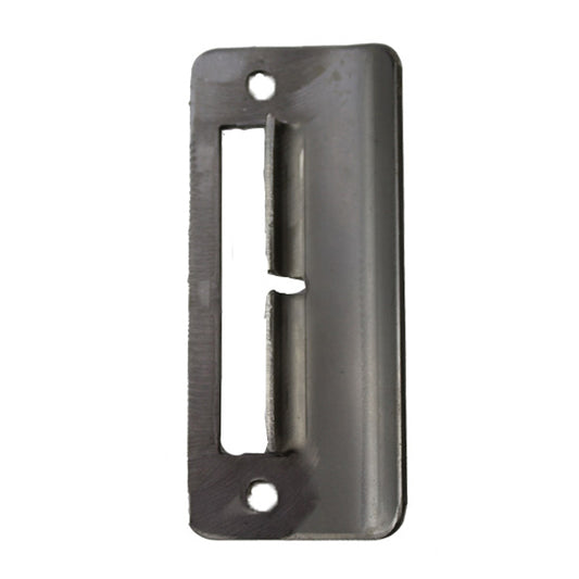 Strike Plate, PS0013N, Double Door Shootbolt  1.61 x 3.75 - Stainless Steel