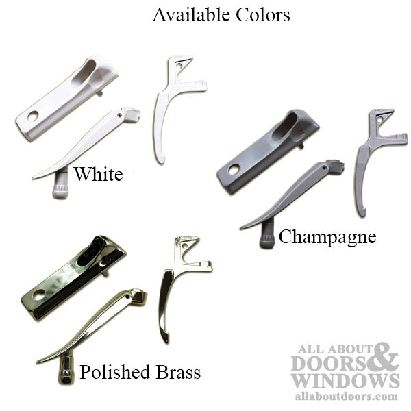 Pella Casement Window Hardware Pella Folding Handle Cover and Left Hand Lock For Pella 2000 to Current Windows Choose Color - Pella Casement Window Hardware Pella Folding Handle Cover and Left Hand Lock For Pella 2000 to Current Windows Choose Color