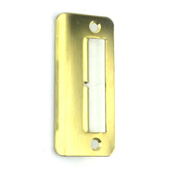 Strike Plate, PS0013N, Double Shootbolt  1.61 x 3.75 -Brass. - Strike Plate, PS0013N, Double Shootbolt  1.61 x 3.75 -Brass.