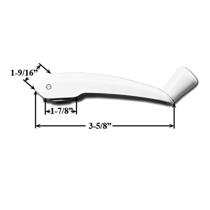 Right Hand Square Cover and Folding Crank Handle - Choose Color - Right Hand Square Cover and Folding Crank Handle - Choose Color