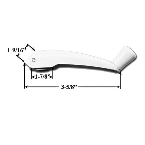 Right Hand Square Cover and Folding Crank Handle - Choose Color - Right Hand Square Cover and Folding Crank Handle - Choose Color