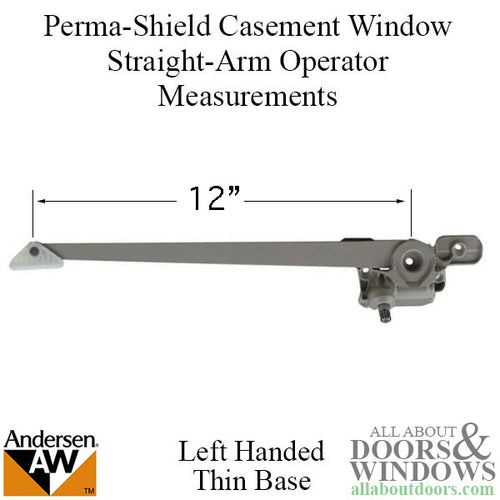 Straight Arm Operator, Corrosion Resistant, 12