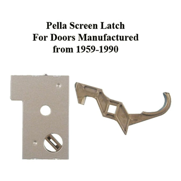 Pella Screen Door Latch Only - Short Handle, Pre 807 - Pella Screen Door Latch Only - Short Handle, Pre 807