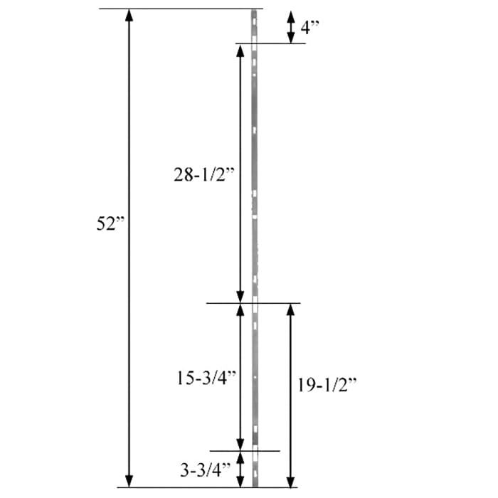 Fuhr Sliding Multipoint Lock Strike Plate 52