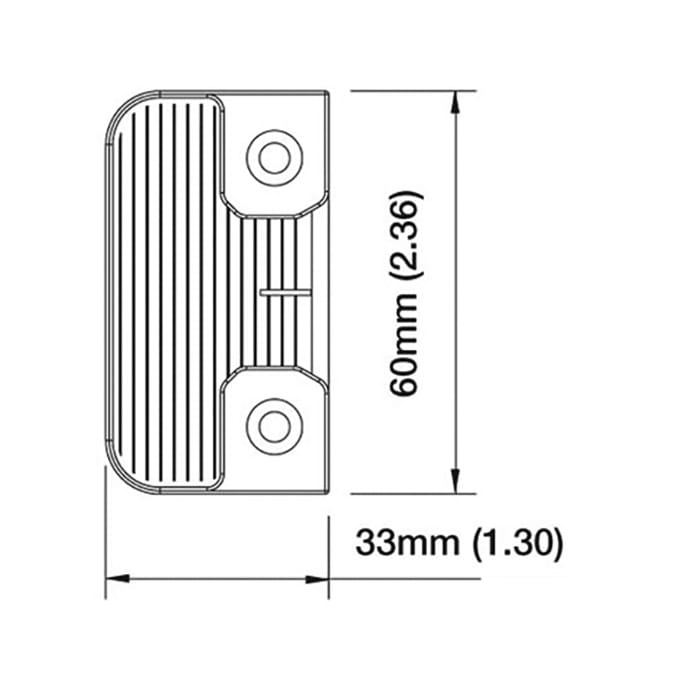 Multipoint Lock Strike Plate, Roller Type - Polished Brass - Multipoint Lock Strike Plate, Roller Type - Polished Brass