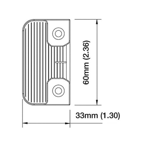 Multipoint Lock Strike Plate, Roller Type - Polished Brass - Multipoint Lock Strike Plate, Roller Type - Polished Brass