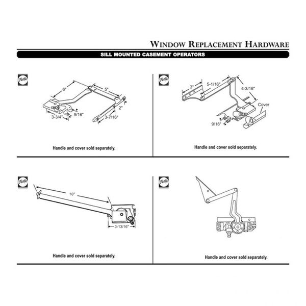 Pella integrated casement roto operator,  Right Hand 2000 - Present - Pella integrated casement roto operator,  Right Hand 2000 - Present