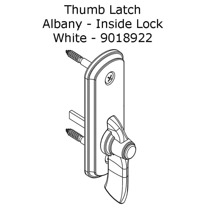 Andersen Thumb Latch For Sliding Doors Albany Thumb Turn For Frenchwood Doors - Andersen Thumb Latch For Sliding Doors Albany Thumb Turn For Frenchwood Doors