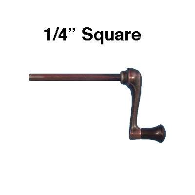 Crank Handle, 1/4 inch Square End Awning Casement Window - N/A - Crank Handle, 1/4 inch Square End Awning Casement Window - N/A
