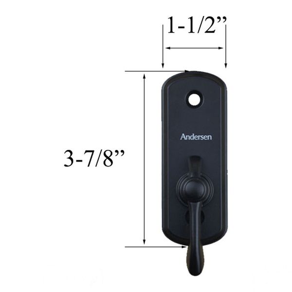 Andersen Thumb Latch For Sliding Doors Albany Black Inside Thumb Latch - Andersen Thumb Latch For Sliding Doors Albany Black Inside Thumb Latch