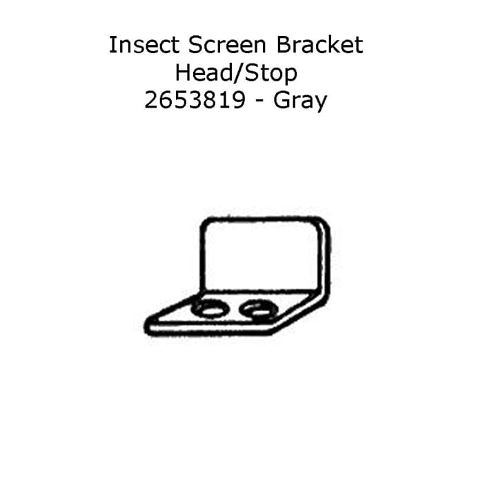 Andersen French-Wood Gliding Door Insect Screen Bracket / Head Stop Gray - Andersen French-Wood Gliding Door Insect Screen Bracket / Head Stop Gray