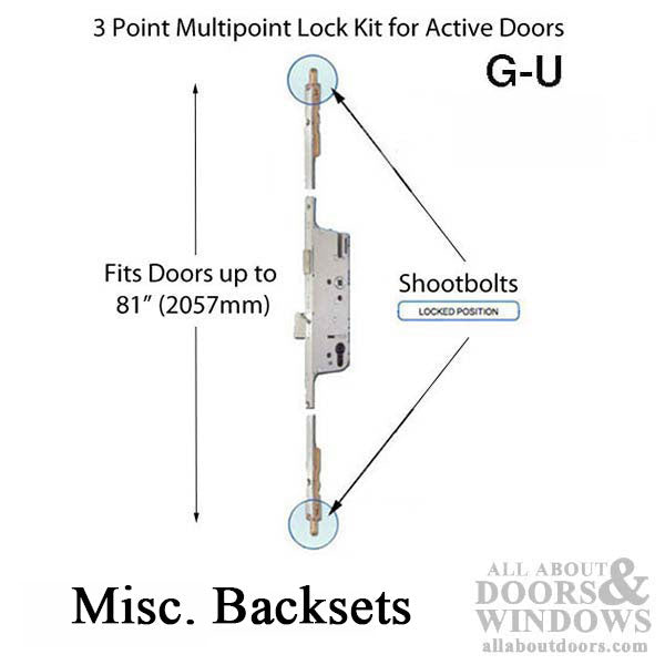 G-U Cremona Europa Active Multipoint Lock With Shootbolts - G-U Cremona Europa Active Multipoint Lock With Shootbolts
