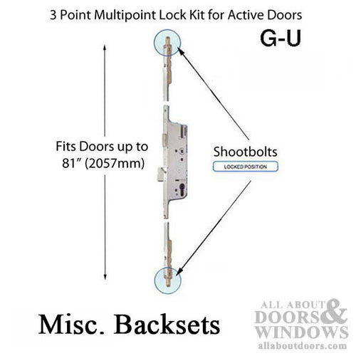 G-U Cremona Europa Active Multipoint Lock With Shootbolts - G-U Cremona Europa Active Multipoint Lock With Shootbolts