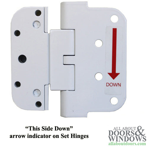 Hoppe F73, 2009 Set Hinge LHI/RHO Antique Brass - Hoppe F73, 2009 Set Hinge LHI/RHO Antique Brass