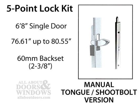 HLS-ONE 5-point Lock KIT, ACTIVE SYSTEM w/60MM backset