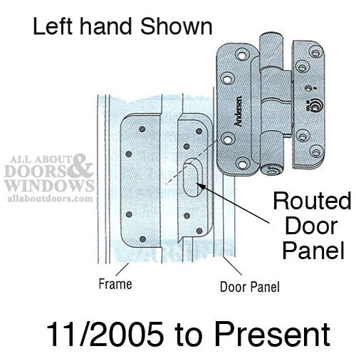Andersen Single Hinge, Left Hand (2005-Present) - Polished Chrome - Andersen Single Hinge, Left Hand (2005-Present) - Polished Chrome