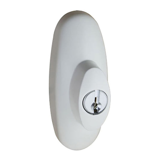 Andersen Tribeca Right Hand Exterior Lock with Keys for Frenchwood Sliding Door - White Finish