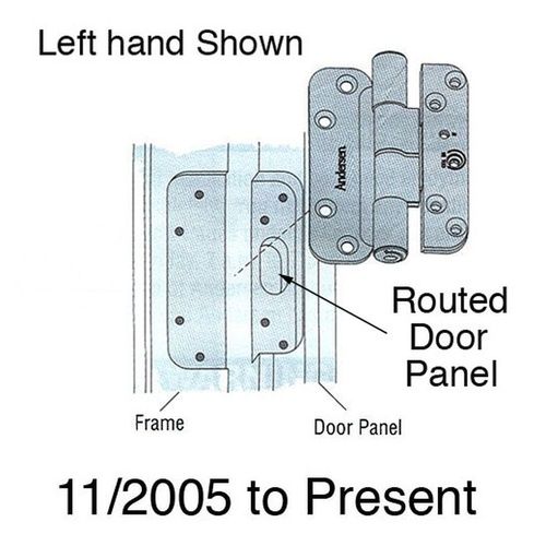 Andersen Single Hinge, Left Hand (2005-Present) - Antique Brass - Andersen Single Hinge, Left Hand (2005-Present) - Antique Brass