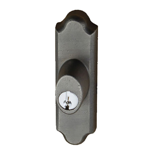 Andersen Window - Frenchwood Gliding Door - Lock Assembly, Encino - LH - Distressed Nickel - Andersen Window - Frenchwood Gliding Door - Lock Assembly, Encino - LH - Distressed Nickel