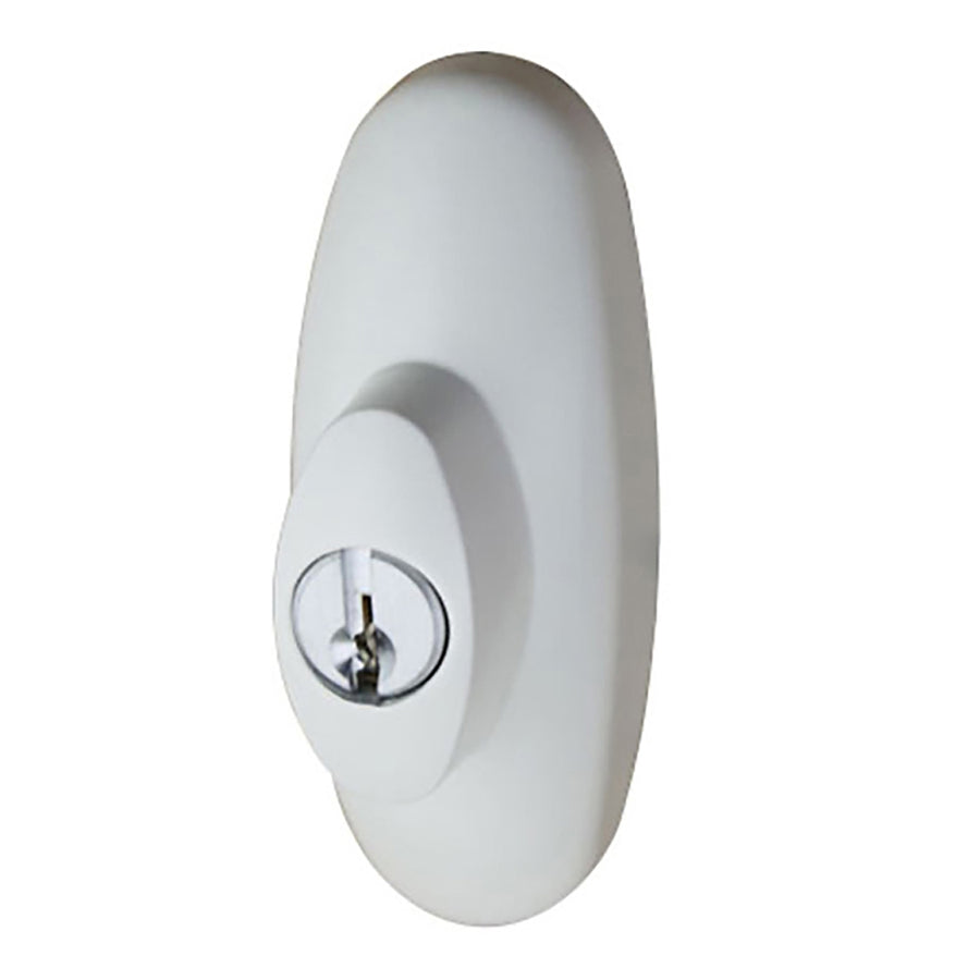 Keyed Lock Assembly, Andersen Tribeca Gliding Door, LH - White - Keyed Lock Assembly, Andersen Tribeca Gliding Door, LH - White