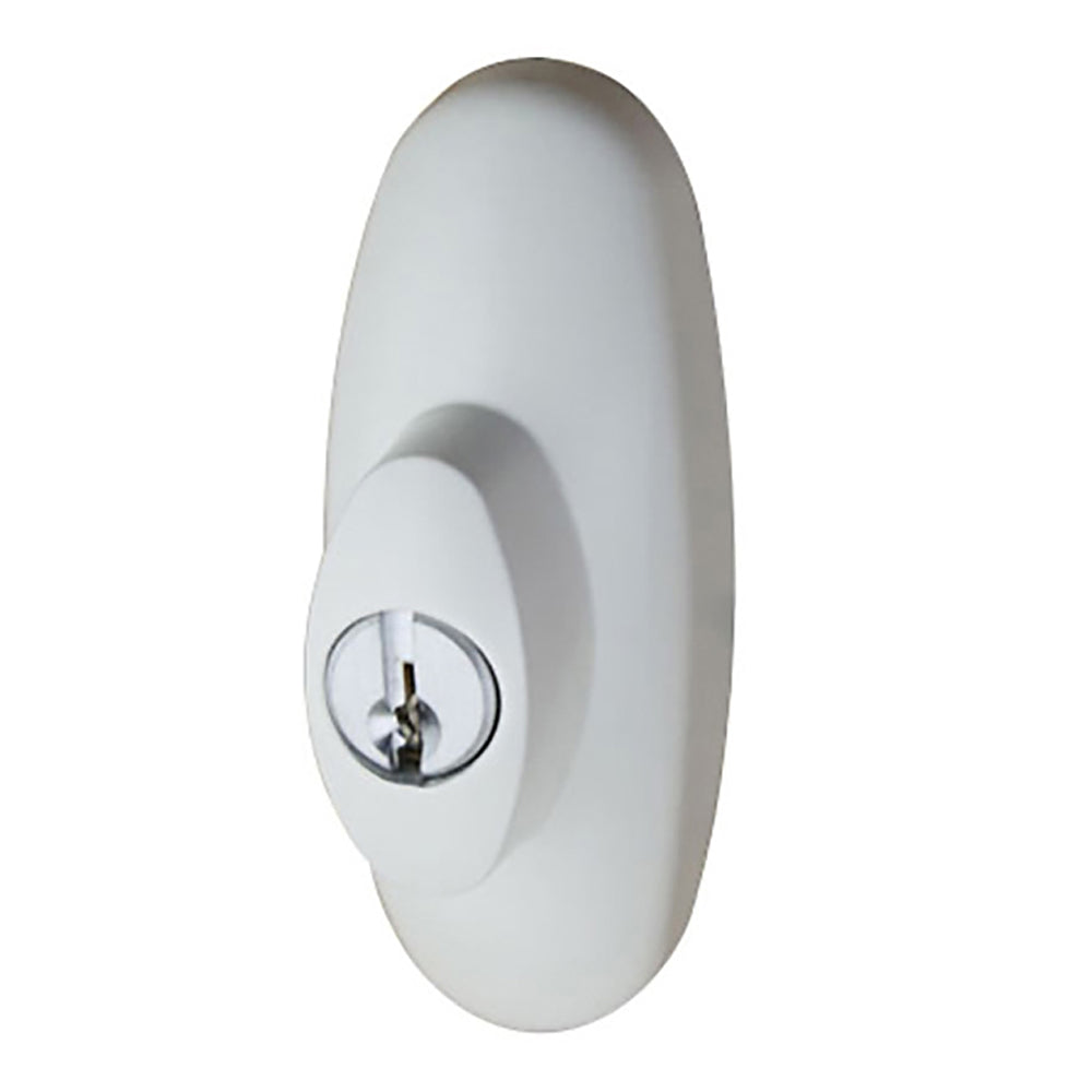 Keyed Lock Assembly, Andersen Tribeca Gliding Door, LH - White - Keyed Lock Assembly, Andersen Tribeca Gliding Door, LH - White
