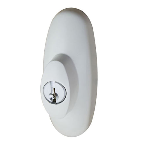 Keyed Lock Assembly, Andersen Tribeca Gliding Door, LH - White - Keyed Lock Assembly, Andersen Tribeca Gliding Door, LH - White