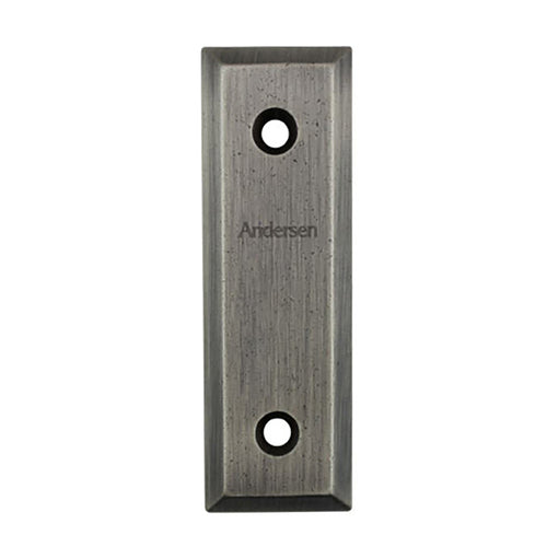 Andersen Frenchwood Gliding Doors - Cover Plate - Yuma - 4 Panel - Distressed Nickel - Andersen Frenchwood Gliding Doors - Cover Plate - Yuma - 4 Panel - Distressed Nickel