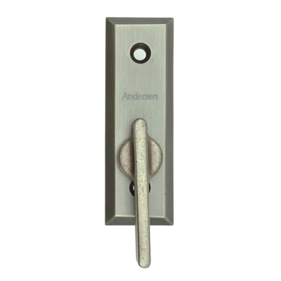 Andersen Frenchwood Gliding Doors - Thumb Latch - Yuma - Inside Lock - Distressed Nickel - Andersen Frenchwood Gliding Doors - Thumb Latch - Yuma - Inside Lock - Distressed Nickel