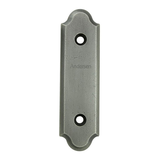 Andersen Gliding Door Cover Plate, Encino Style - Distressed Nickel