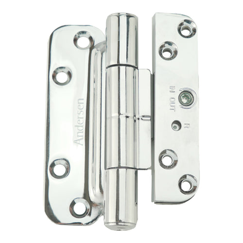 Andersen Single Hinge, Left Hand (2005-Present) - Polished Chrome - Andersen Single Hinge, Left Hand (2005-Present) - Polished Chrome