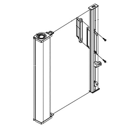 Retainer w/Screws - Retractable Insect Screen -for Andersen FGD made Aug. 03 to May 07 - White