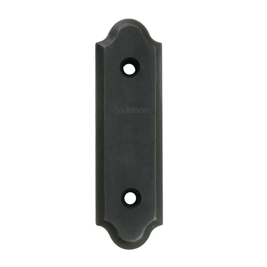 Andersen Gliding Door Cover Plate, Encino Style - Distressed Bronze - Andersen Gliding Door Cover Plate, Encino Style - Distressed Bronze