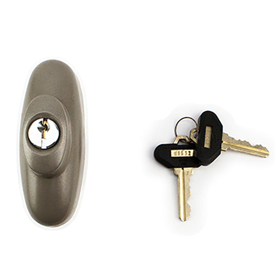 Discontinued Andersen Tribeca Keyed Lock with Housing - Stone - Discontinued Andersen Tribeca Keyed Lock with Housing - Stone