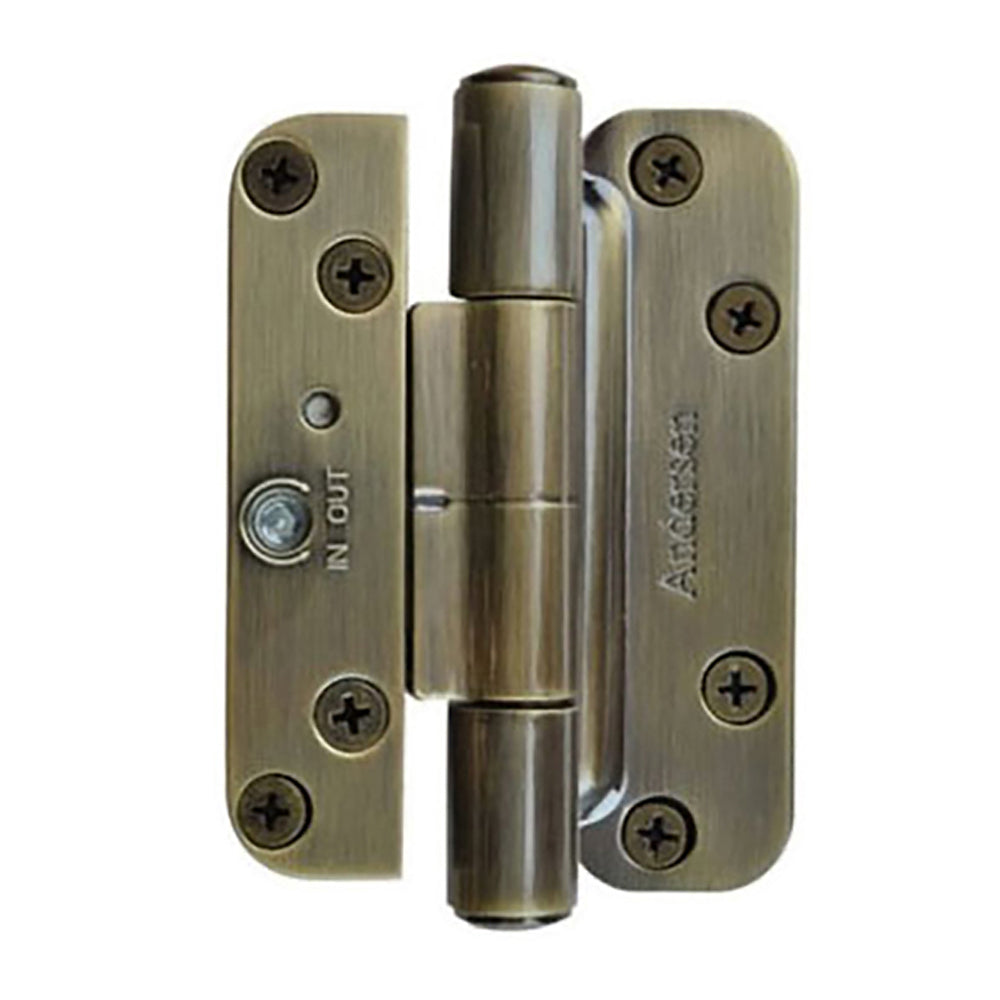 1 Hinge Kit, 2005-Present Andersen FWH Right Hand Door - Antique Brass - 1 Hinge Kit, 2005-Present Andersen FWH Right Hand Door - Antique Brass