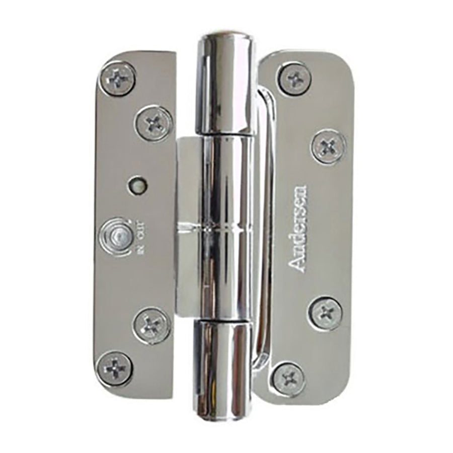 1 Hinge Kit, 2005-Present Andersen FWH Right Hand Door - Polished Chrome - 1 Hinge Kit, 2005-Present Andersen FWH Right Hand Door - Polished Chrome