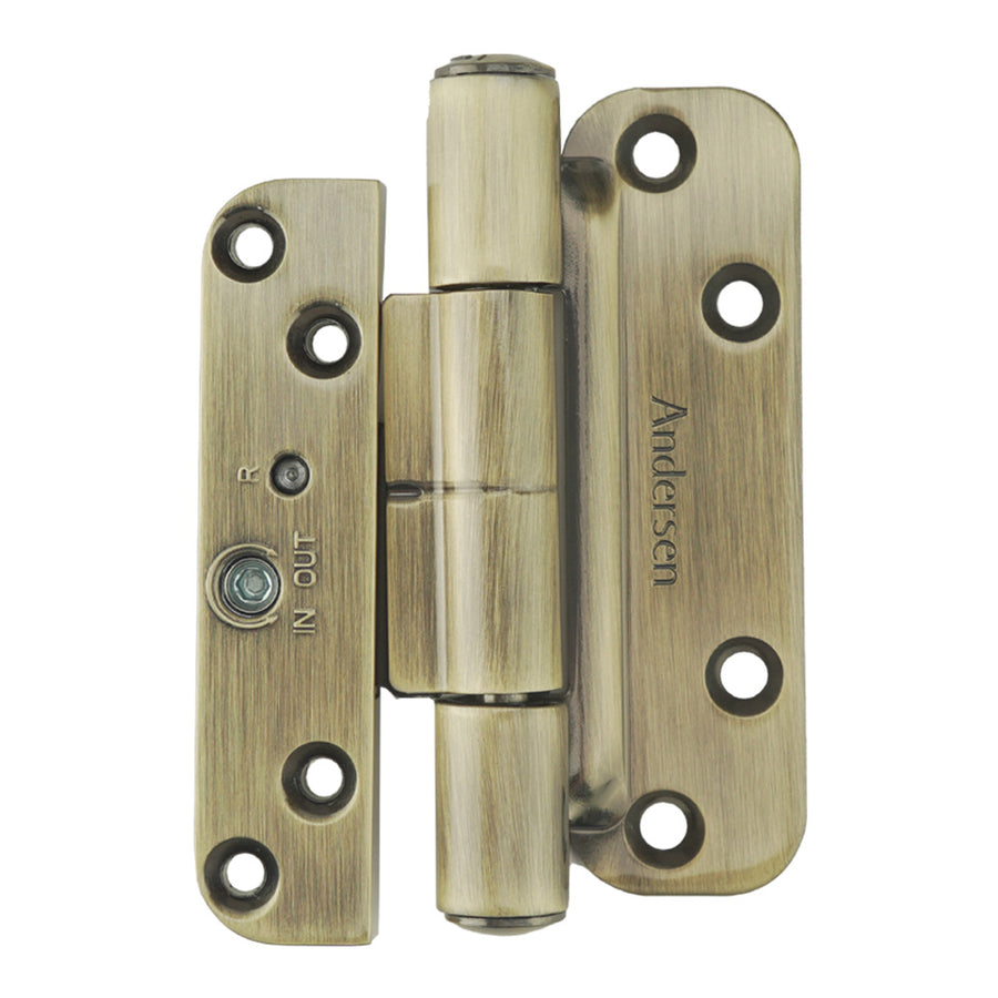 Andersen Single Hinge, Left Hand (2005-Present) - Antique Brass - Andersen Single Hinge, Left Hand (2005-Present) - Antique Brass