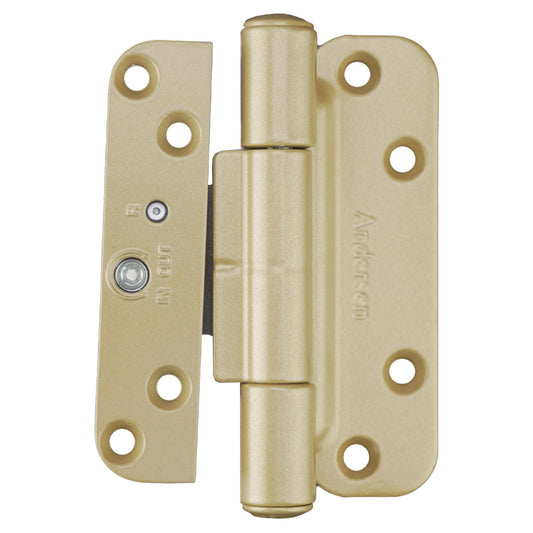 Andersen Patio Hinge Left Hand 2005-Present Brassy Gold Tone Single Patio Hinge