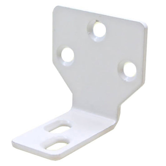Non-Handed Stationary Panel Bracket Clip for Frenchwood Gliding Patio Door - White