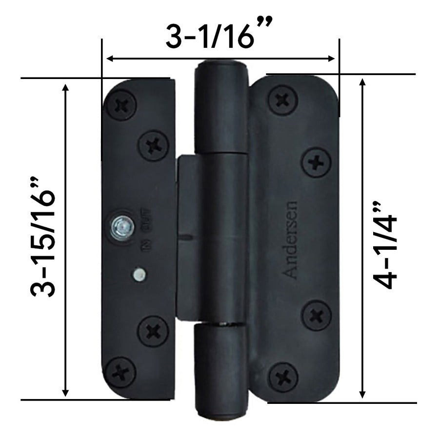 Andersen 4 Hinge Kit, Right Hand (2005-Present) - Oil-Rubbed Bronze - Andersen 4 Hinge Kit, Right Hand (2005-Present) - Oil-Rubbed Bronze